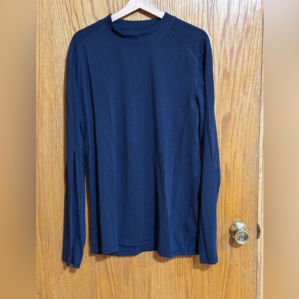 Tasc mens performance mock neck long sleeve shirt‎ sz XXL black